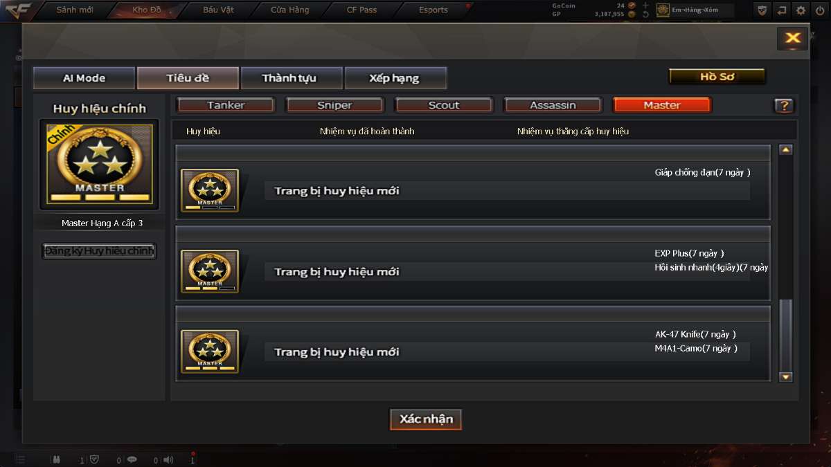 shop acc cf uy tin gia re